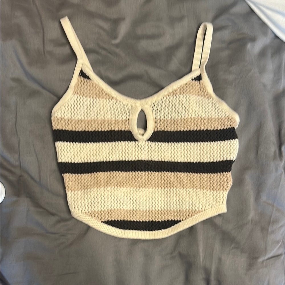 Striped Knit Tank Top